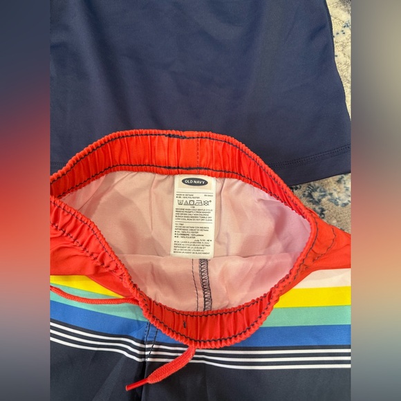 Kids Swim Set with Dinosaur Design - Navy and Red - Picture 2 of 2